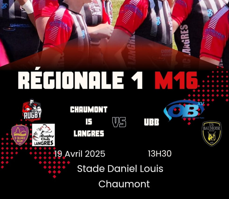 Régionale M16-M19 Alliance Chaumont Is Langres - Union Besançon Baume