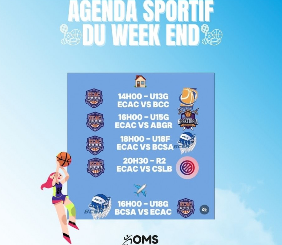 AGENDA DE LA SEMAINE - 4