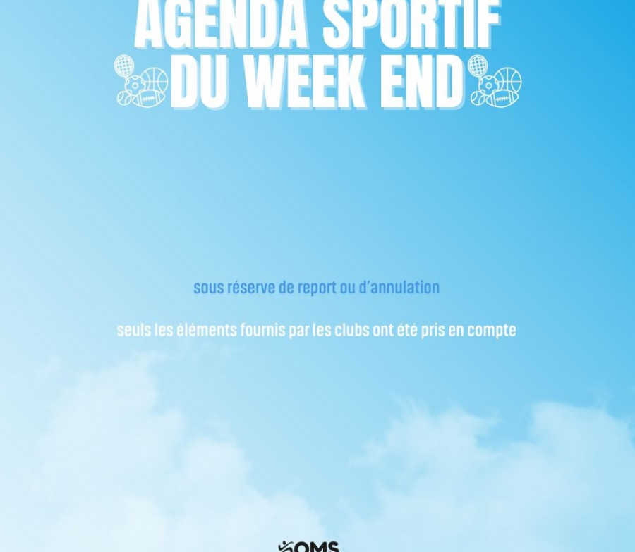 AGENDA DU WEEK-END  - 5