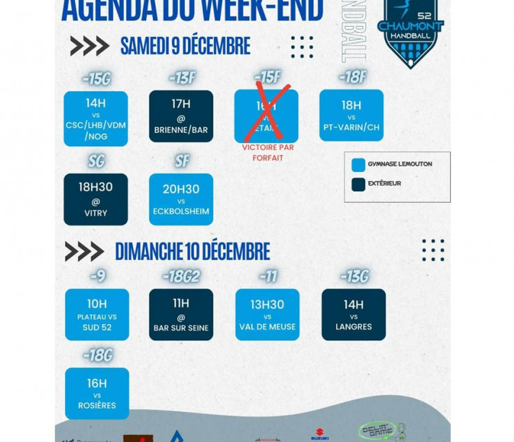 AGENDA SPORTIF DU WEEK-END - 3