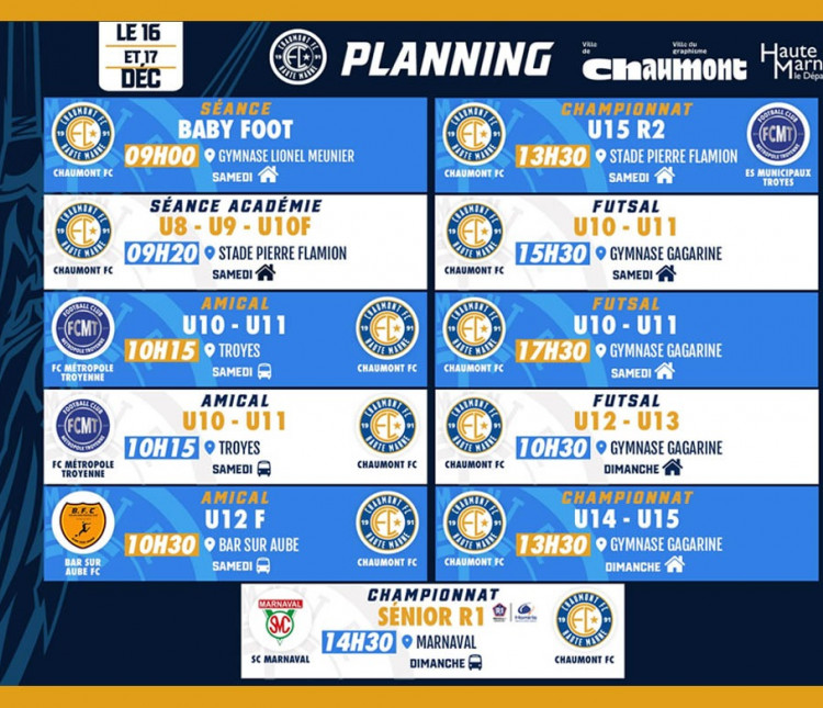 AGENDA SPORTIF DU WEEK-END  - 1
