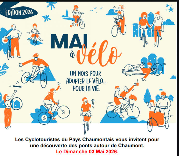Mai à vélo 2026 - 1